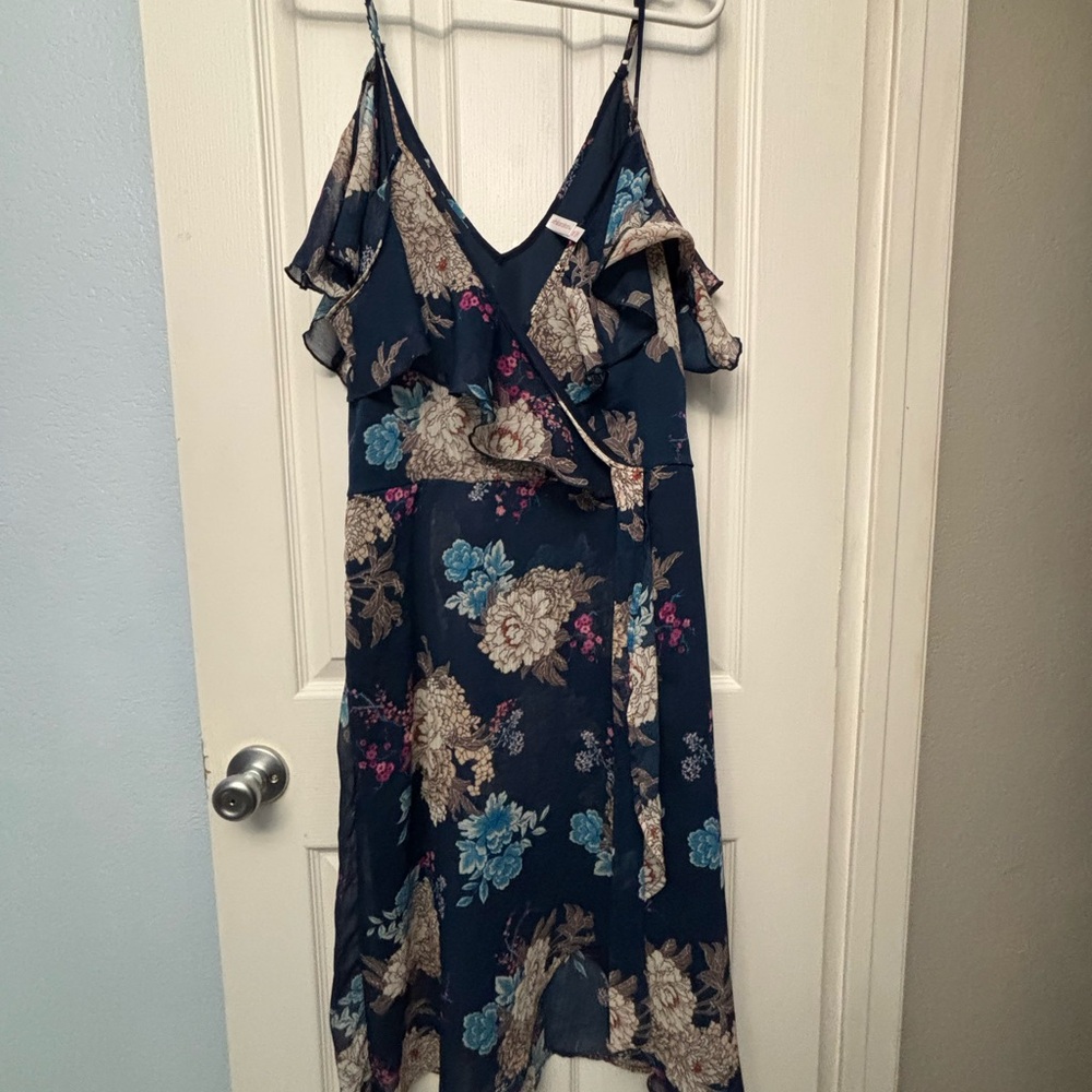 Xhilaration Navy Floral Dress